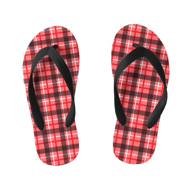 Chanclas Para Niños Rojo y Rosa (Plantilla)