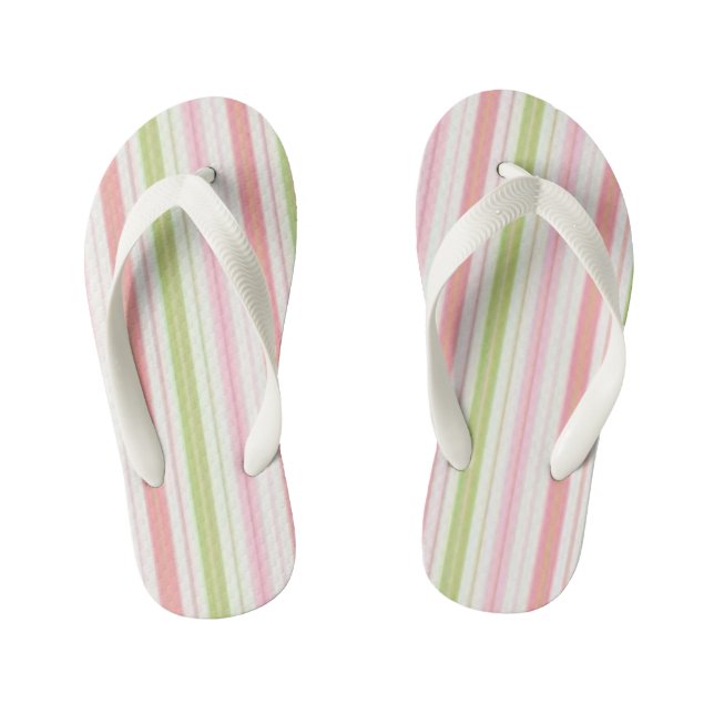 Chanclas Para Niños Ropa de verano rosa y verde nadar (Plantilla)