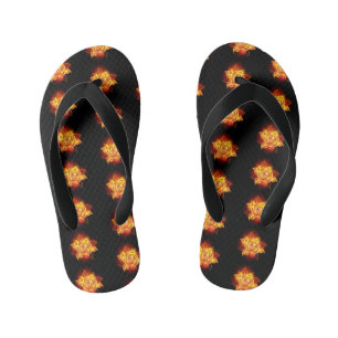 Chanclas Para Niños Rosa de incendios en auge