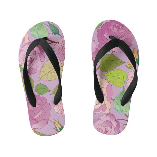 Chanclas Para Niños Rosas 18 (Plantilla)