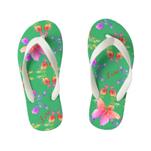 Chanclas Para Niños Rosas rosas rosas rosas y mariposas inspiradas en 