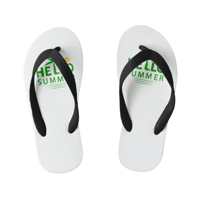 Chanclas Para Niños Saludo (Plantilla)