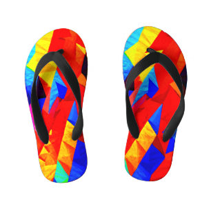 Chanclas Para Niños Sinfonía de color abstracto