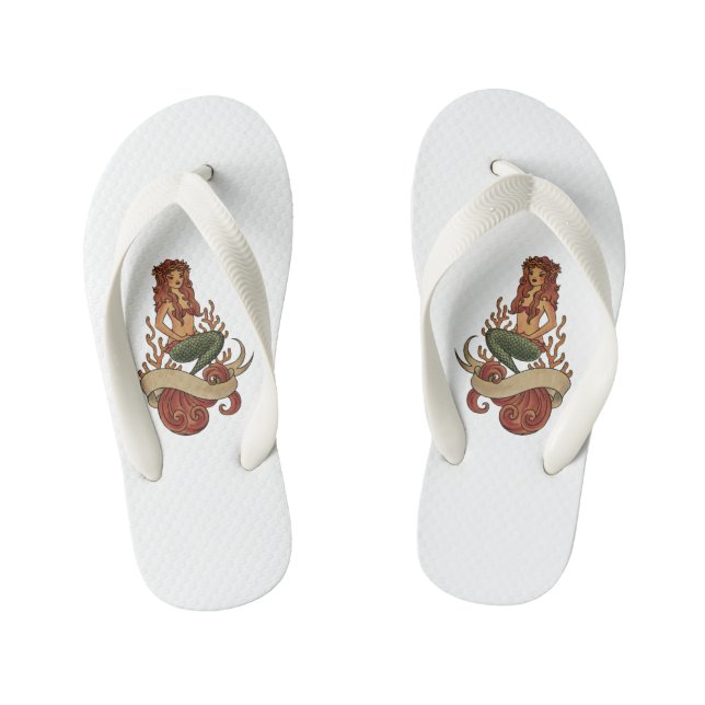 Chanclas Para Niños sirena (Plantilla)