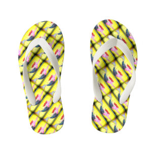 Chanclas Para Niños sirenas rosadas subacuáticas del mosaico que nada