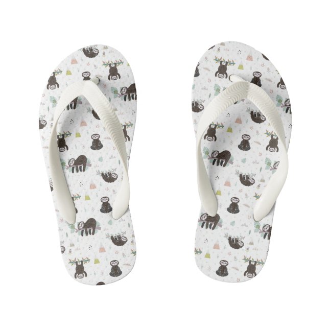 Chanclas Para Niños Sleepy Sweet Slots Pattern (Plantilla)