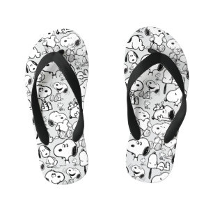 Chanclas Para Niños Snoopy Smile Giggle Lauggle Pattern