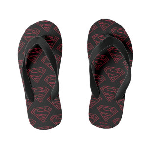 Chanclas Para Niños Superman S-Shield   Logo de esquema rojo