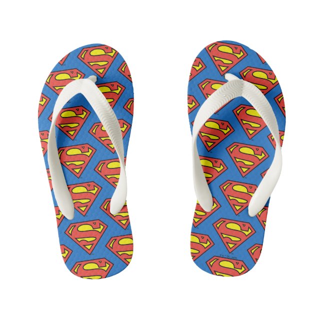 Chanclas Para Niños Superman S-Shield | Logotipo clásico (Plantilla)