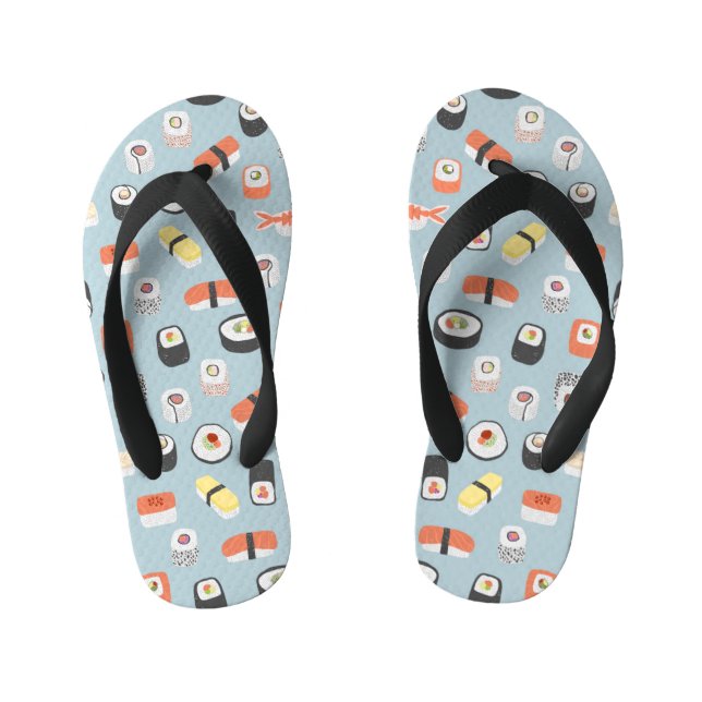 Chanclas Para Niños Sushi japonés suave (Plantilla)