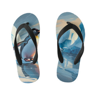 Chanclas Para Niños Tema pingüino