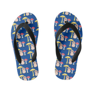 Chanclas Para Niños Toadstool de hongos de hongo de kawaii