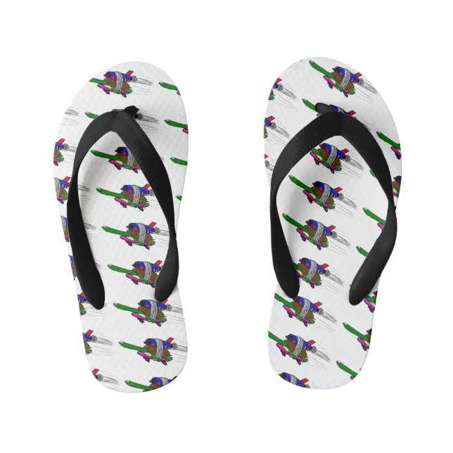 Chanclas Para Niños Tortuga voladora (Plantilla)
