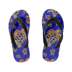 Chanclas Para Niños Tortugas marinas: arte africano de batik