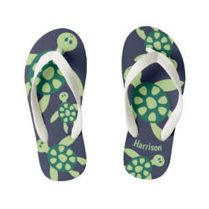 Chanclas Para Niños Tortugas que nadan personalizadas niños