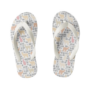 Chanclas Para Niños Trama De Alpacas