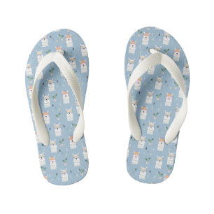 Chanclas Para Niños Trama de Llama de lentes de sol arco iris