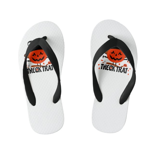 Chanclas Para Niños Treck Trat Pumpkin Sonriente (Plantilla)