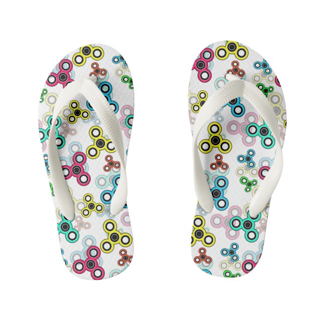 Chanclas Para Niños Trompos multicolores (Plantilla)