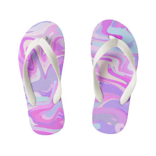 Chanclas Para Niños Turquesa morada rosada