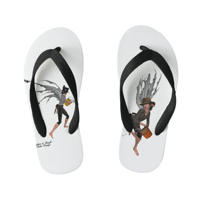 Chanclas Para Niños Twin Boy Rain Faeries Flip Flops (Plantilla)