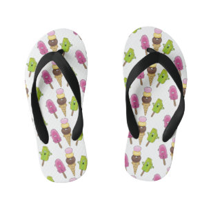 Chanclas Para Niños Un trío de personalizado de helados de helado de s