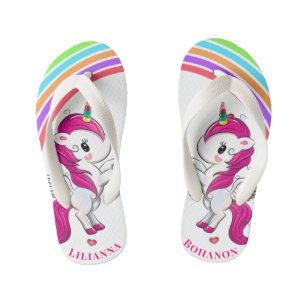Chanclas Para Niños Unicornios