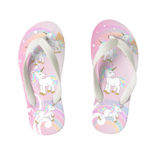 Chanclas Para Niños Unicornios mágicos rosados