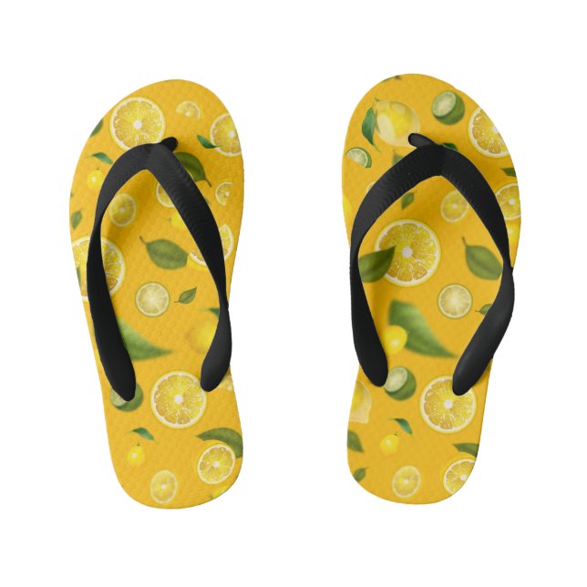 Chanclas Para Niños Variedad de limón 7 (Plantilla)