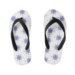 Chanclas Para Niños Vela azul y blanca
