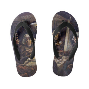 Chanclas Para Niños Vincent Van Gogh Los comedores de patatas Arte fin