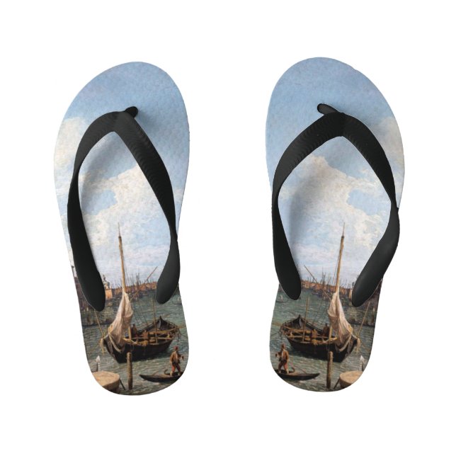 Chanclas Para Niños Vista de Canaletto al Gran Canal (Plantilla)