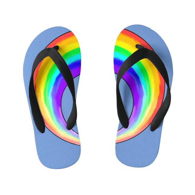 Chanclas Para Niños voltereta _ niño arco iris (Plantilla)