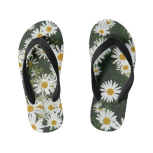 Chanclas Para Niños White Oxeye Daisy, Moon Daisy Meadow