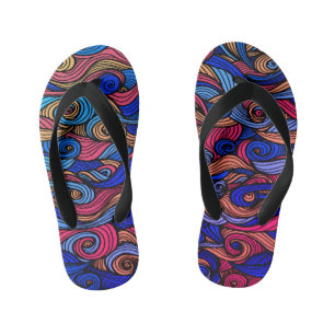 Chanclas Para Niños Wool Topped paisley