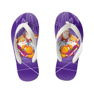Chanclas Para Niños zorro y búho