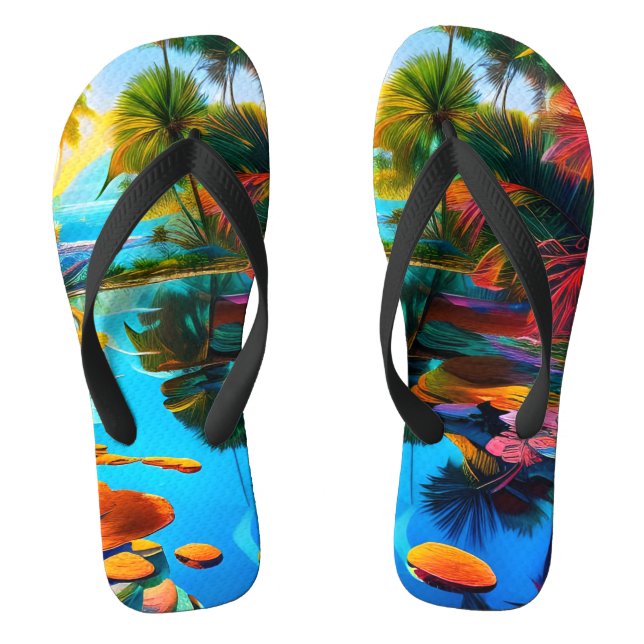 Chanclas Paraíso tropical (Plantilla)