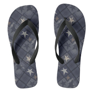 Chanclas Parche azul