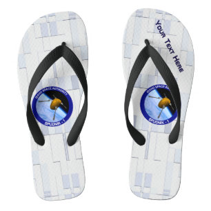 Chanclas Parche de la Misión del Satélite Idaho Spudnik