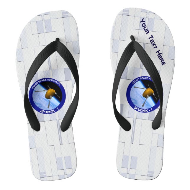 Chanclas Parche de la Misión del Satélite Idaho Spudnik (Plantilla)