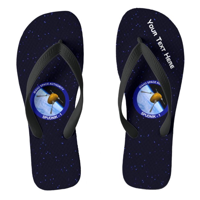 Chanclas Parche de la Misión del Satélite Idaho Spudnik (Plantilla)