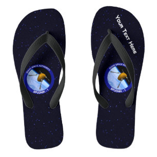 Chanclas Parche de misión de satélite Idaho Spudnik