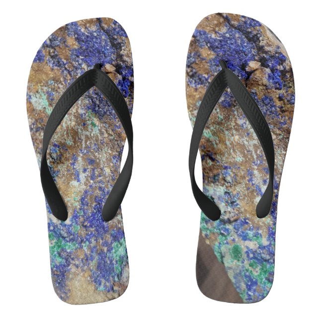 Chanclas Pareja azurita y malaquita de Flip Flops (Plantilla)