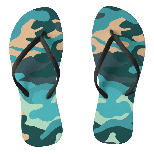 Chanclas Pareja de Camuflaje de Flip Flops (Plantilla)