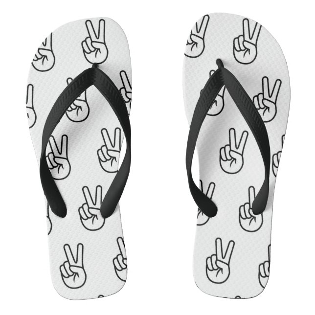 Chanclas Pareja de Flip Flops - Signo de paz (Plantilla)
