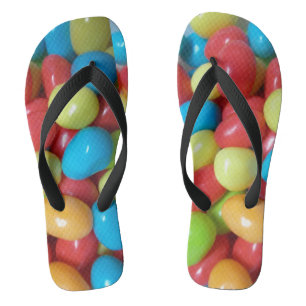 Chanclas Pareja de gelatinas coloridas de flip flops