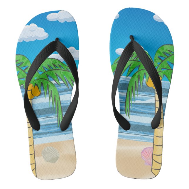 Chanclas Pareja de playas de Flip Flops (Plantilla)