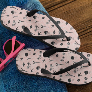 Chanclas Paris Romance Patterned