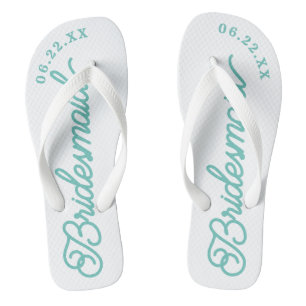 Chanclas Partido Bridal de Personalizado Moderno Flip Flops