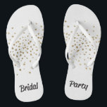 Chanclas Partido de la Brigada Corazón de Oro<br><div class="desc">Diviértete con accesorios de novia. Perfecto para una noche de soltera o para acompañar la ropa en un gran día.</div>